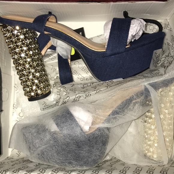 Shoes - Dark Blue Denim Stiletto Heel